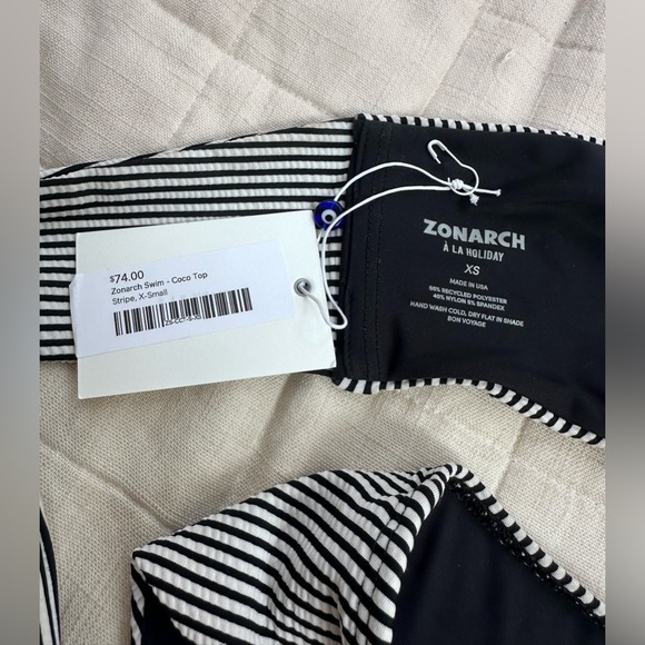 Zonarch ~ set Coco Top and Laetitia Bottom, both XS in Stripe (black and white) - Picture 5 of 9